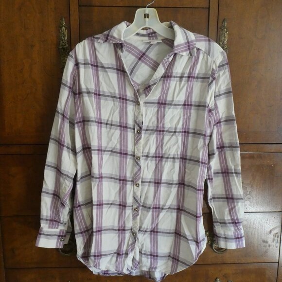 KNOX ROSE Plaid Flannel Button Down Shirt Women’s Size XS - Picture 1 of 5